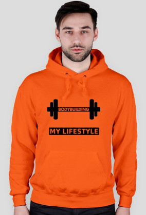 bluza męska z kapturem - BODYBUILDING