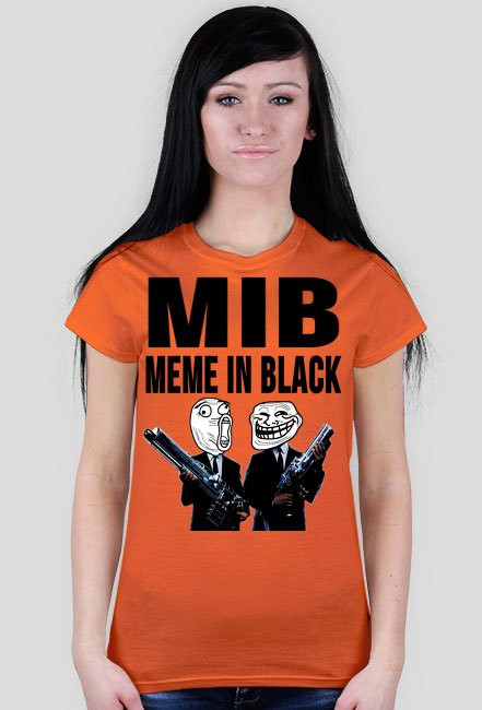 ♀ Koszulka Meme In Black NIE-czarna