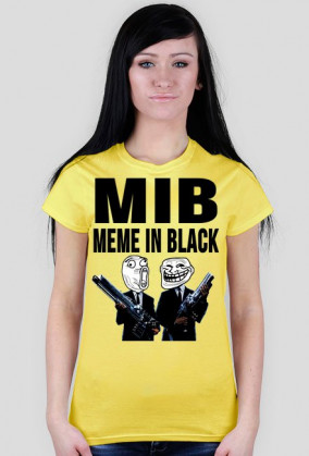 ♀ Koszulka Meme In Black NIE-czarna