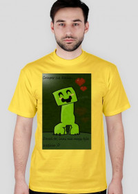 Koszulka żółta-Creeper cie Kocha!
