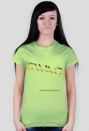 T-shirt z napisem SWAG.