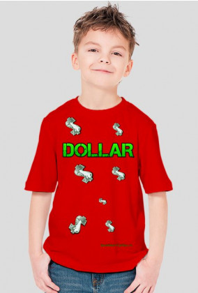 T-shirt z napisem DOLLAR