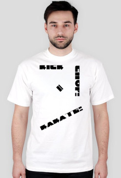 Biały T-shirt kung-fu