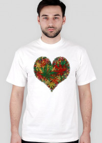Koszulka męska bez rękawów biała - Marijuana Heart