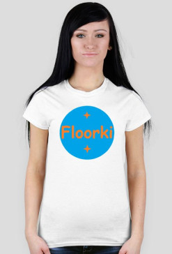 Bluzka na krótki rękaw damska - Floorki