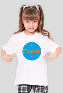 Bluzka na krótki rękaw dziewczęca - Floorki