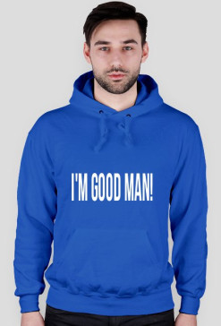 Bluza niebieska, z napisem