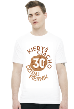 Koszulka urodzinowa - Kiedyś ciacho dzisiaj piernik 30