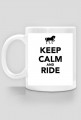 Keep calm and ride - kubek