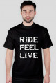 Ride feel live - męska czarna