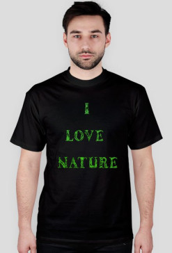 I love nature - męska czarnay