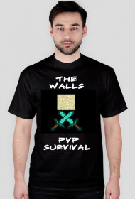 Czarna koszulka - The Walls - PVP Survival