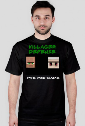 Czarna koszula - Villager Defense - PVE Mini-Game