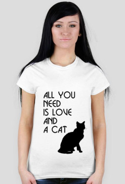Koszulka damska all you need cat