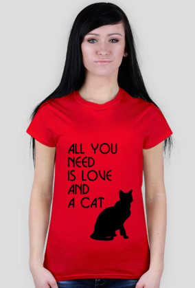 Koszulka damska all you need cat