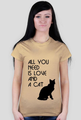 Koszulka damska all you need cat
