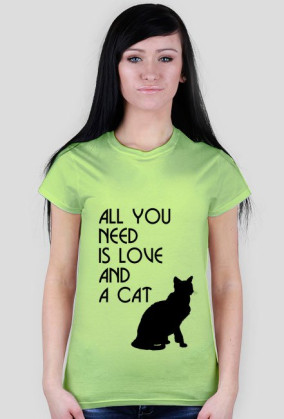 Koszulka damska all you need cat