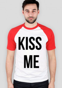 Koszulka biało czerowona kiss me