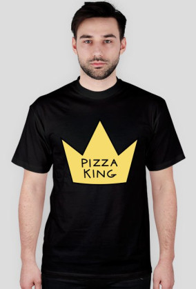 PIZZA KING/ TSHIRT(BLACK)