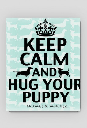 Podkładka pod myszkę "KEEP CALM AND HUG YOUR PUPPY"