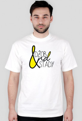 LOGO "Dżob end Stedy" WHITE