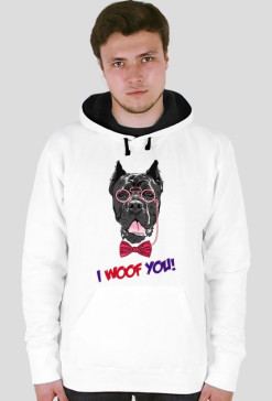Bluza męska pies okulary