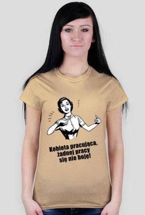 Koszulka kobieta pracująca