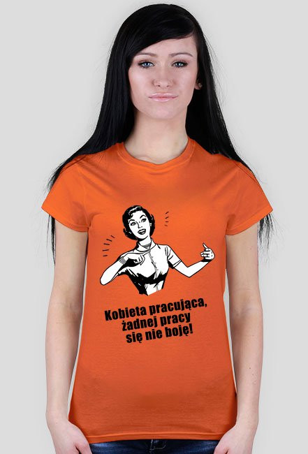 Koszulka kobieta pracująca