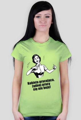 Koszulka kobieta pracująca