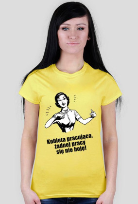 Koszulka kobieta pracująca