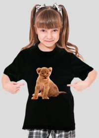 Koszulka dziewczęca lwiątko