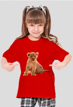 Koszulka dziewczęca lwiątko
