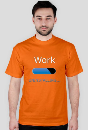 Koszulka męska work uninstalling