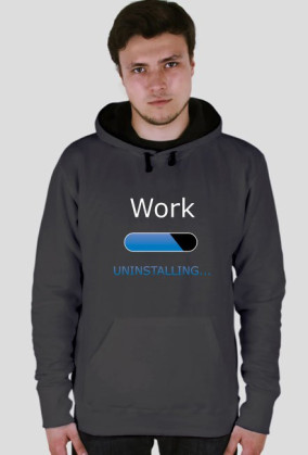 Bluza męska work uninstalling