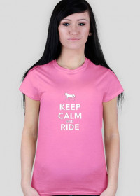 keep calm - damska różowa