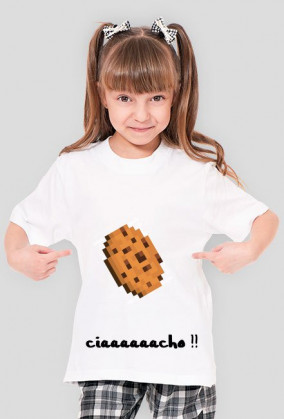 Koszulka na krótki rękaw biała dla dziewczynki