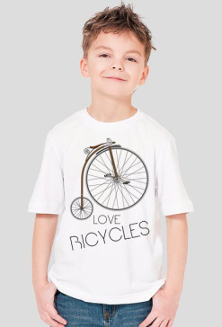Koszulka chłopięca love bicycles