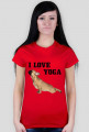 Koszulka damska mops yoga