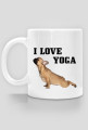 Kubek mops yoga