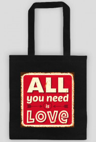 Torba all you need is love red