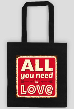 Torba all you need is love red