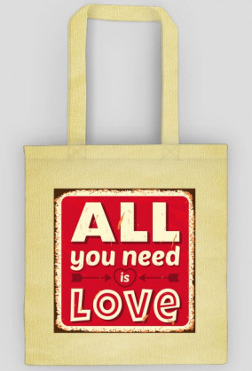 Torba all you need is love red