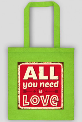 Torba all you need is love red