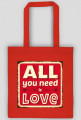 Torba all you need is love red