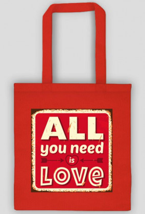 Torba all you need is love red