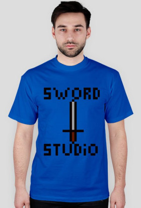 T-Shirt Sword Studio (Niebieski)
