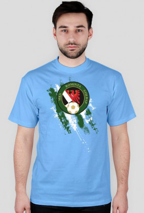 Rominta Gołdap pasy biało zielone męski t-shirt