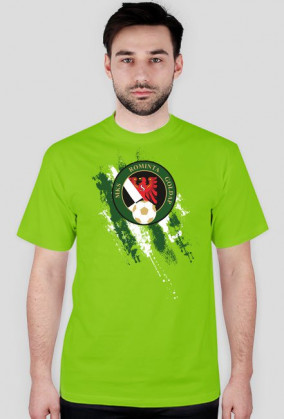 Rominta Gołdap pasy biało zielone męski t-shirt