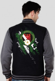 Rominta Gołdap pasy biało zielone bluza BASE