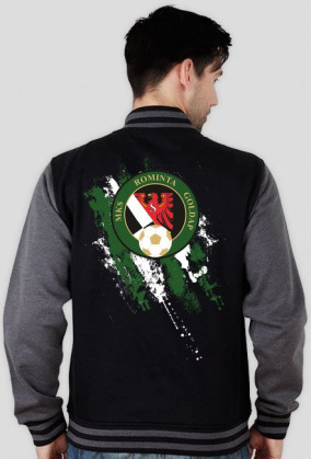 Rominta Gołdap pasy biało zielone bluza BASE